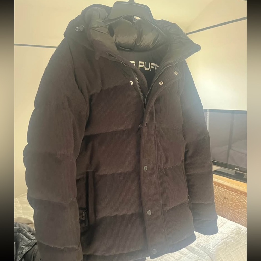 Aritzia corduroy super puff